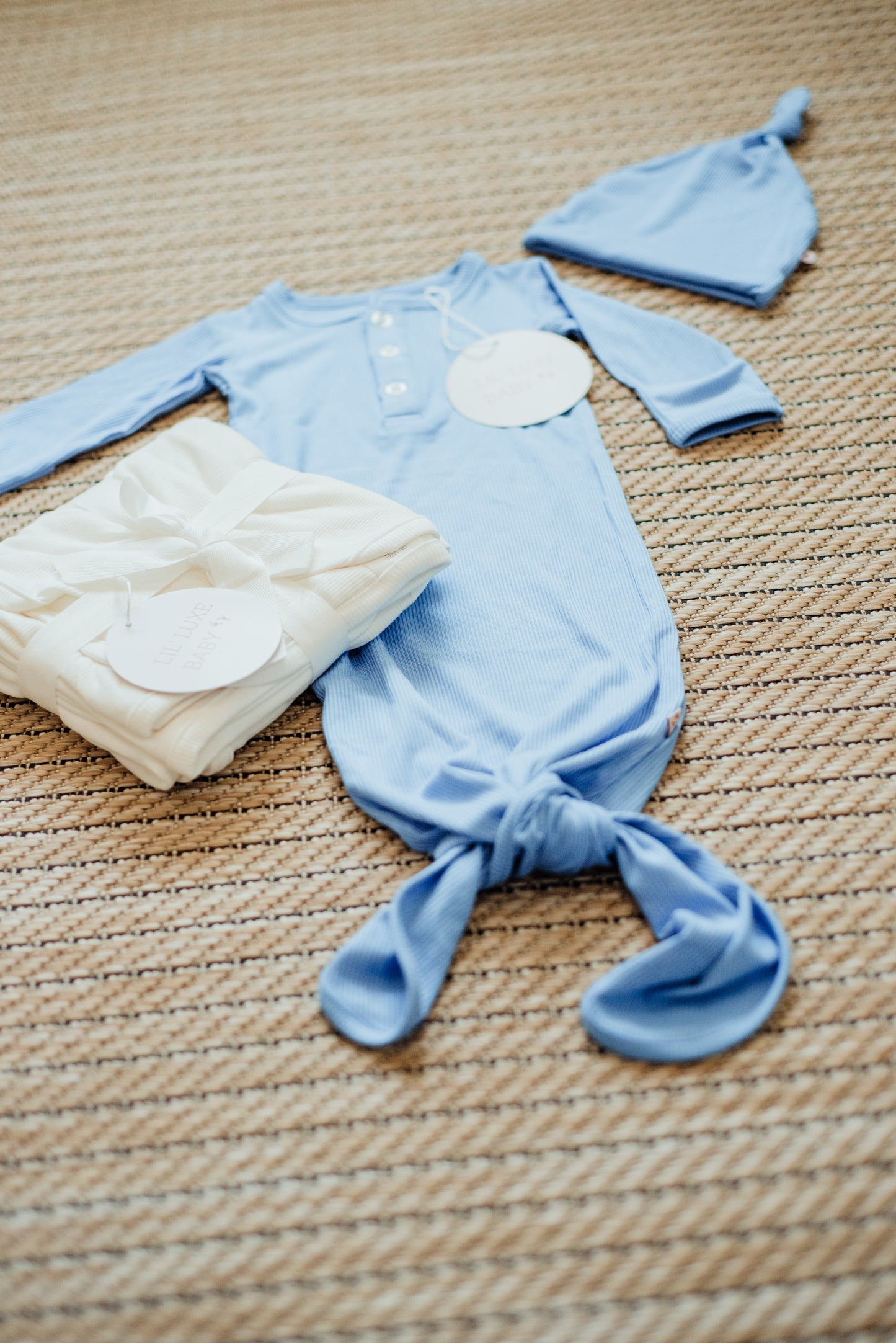 Knotted Baby Boy Gown- The Jade Collection