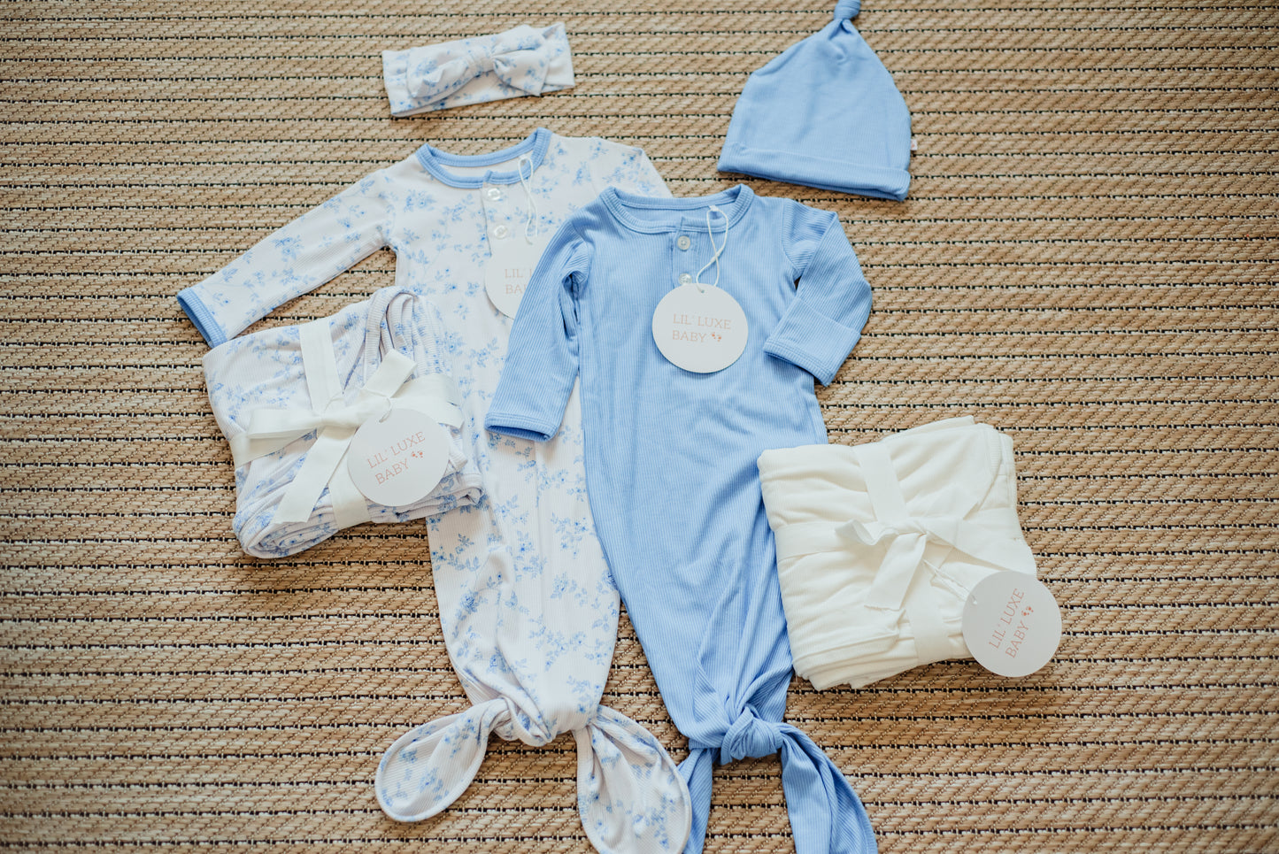 Knotted Baby Boy Gown- The Jade Collection
