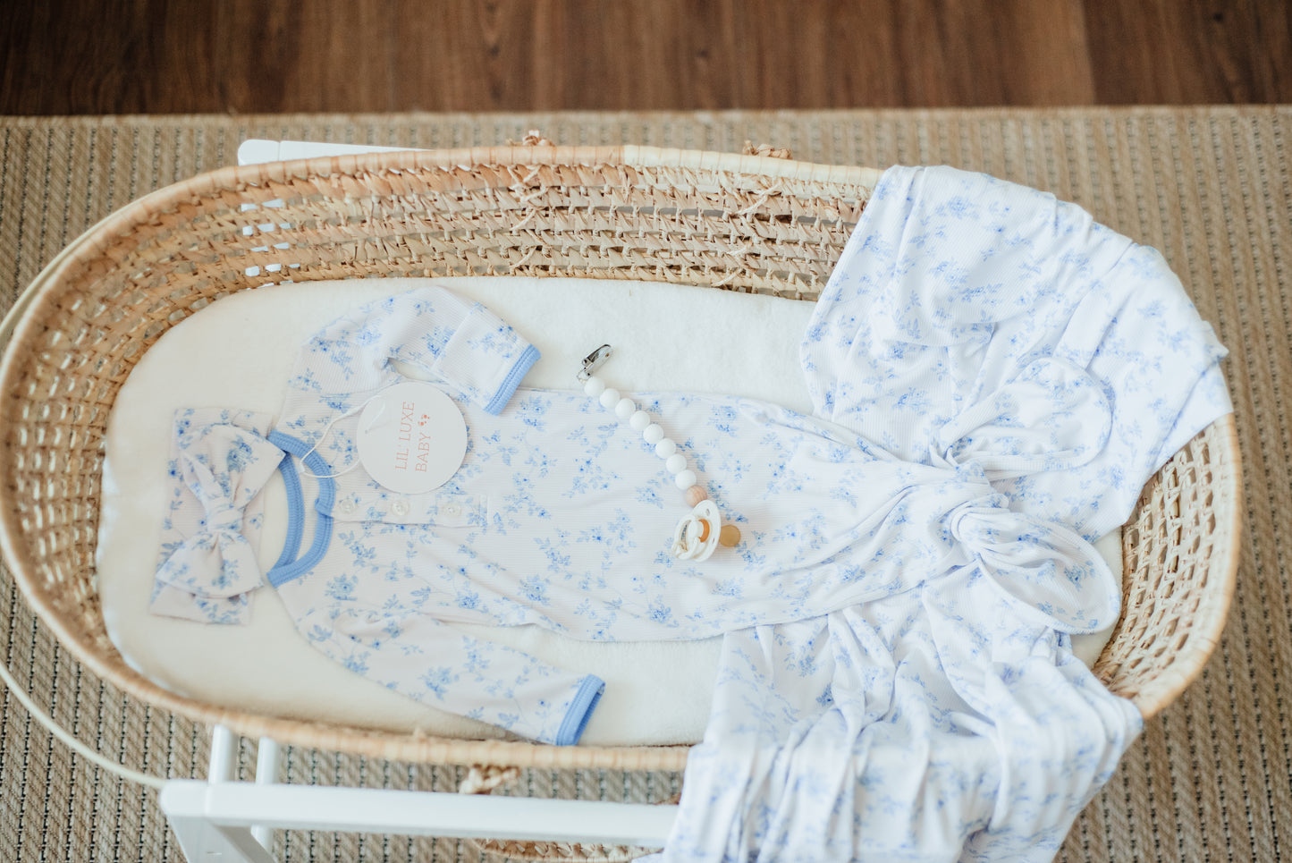 Knotted Baby Girl Gown-The Jade Collection