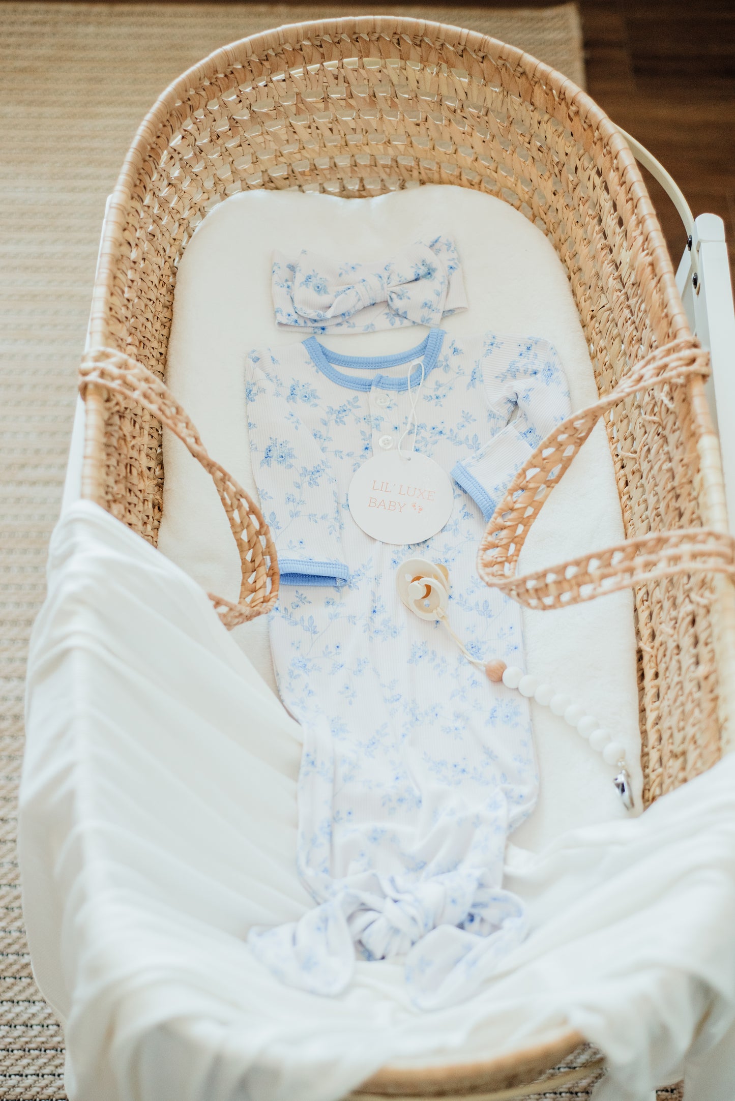 Knotted Baby Girl Gown-The Jade Collection