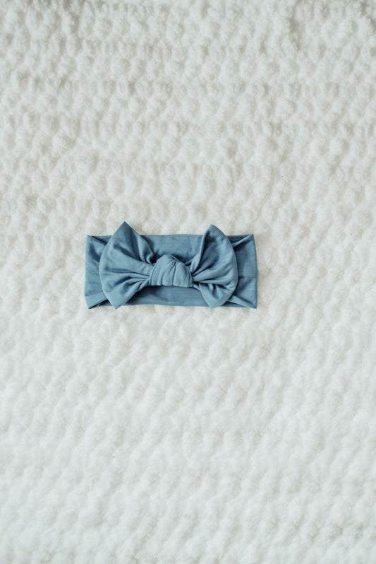 Bamboo Headband  -Dusty Blue